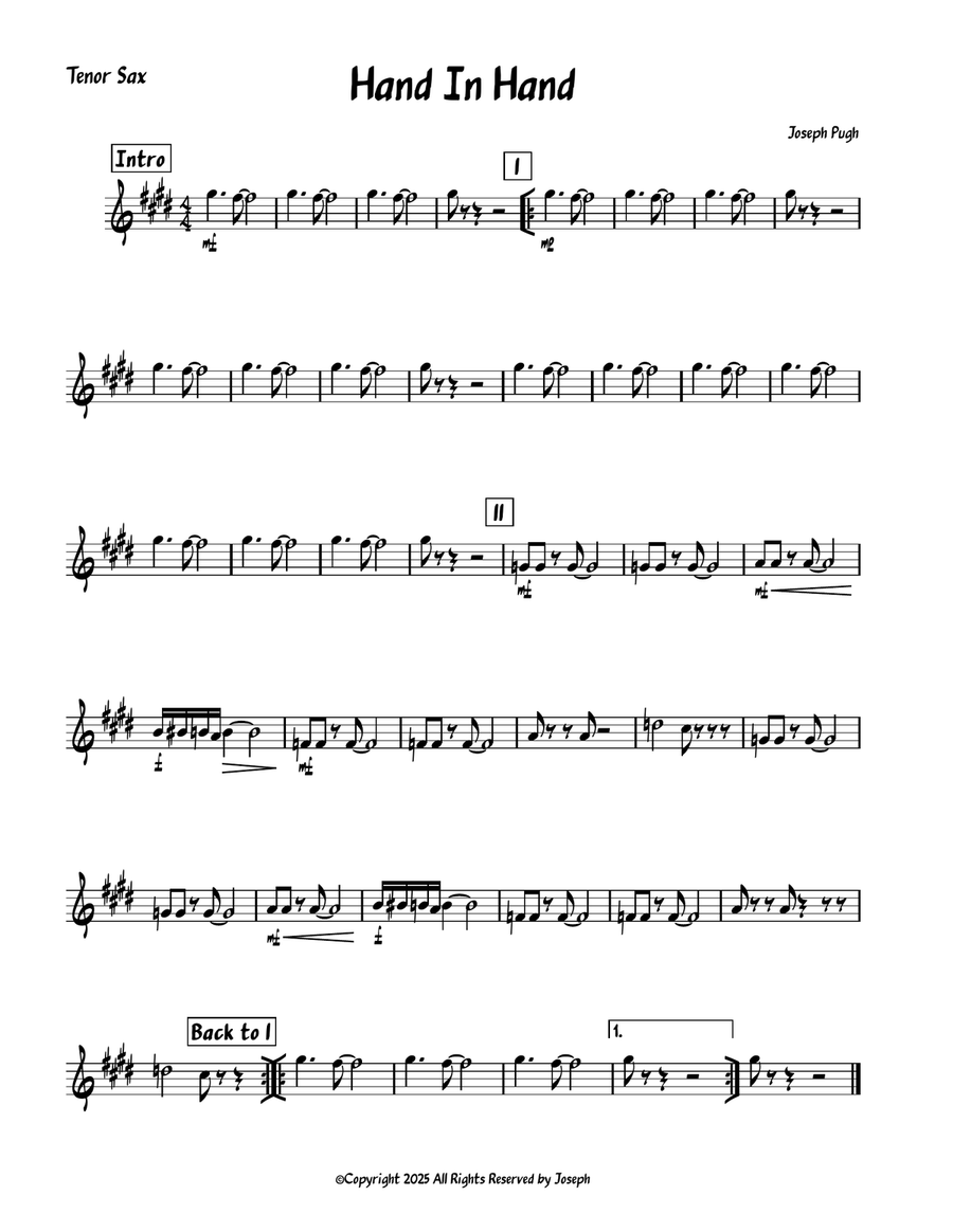 Hand In Hand 2nd Movement from Joseph's 