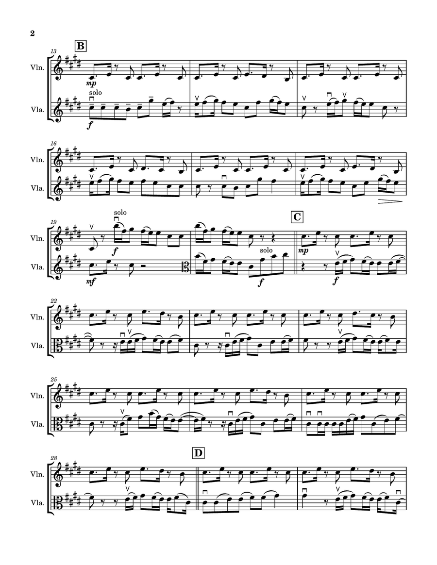 Shape Of You String Duet scores gallery preview page 2