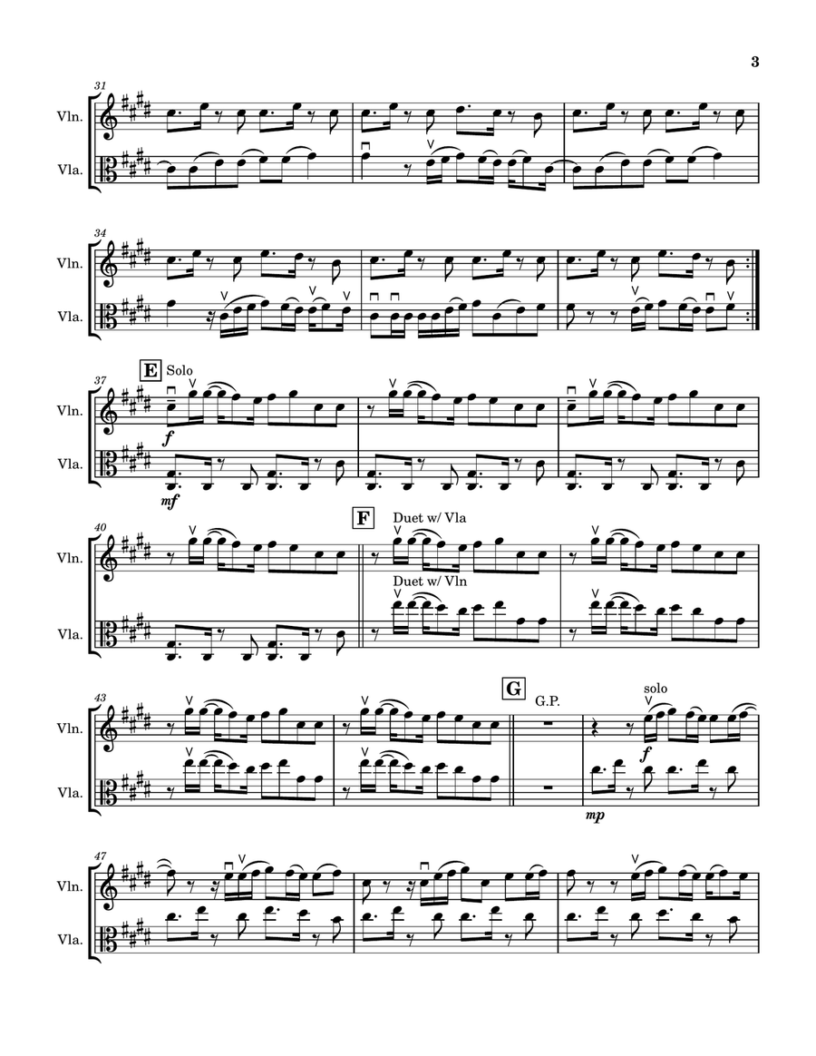 Shape Of You String Duet scores gallery preview page 3