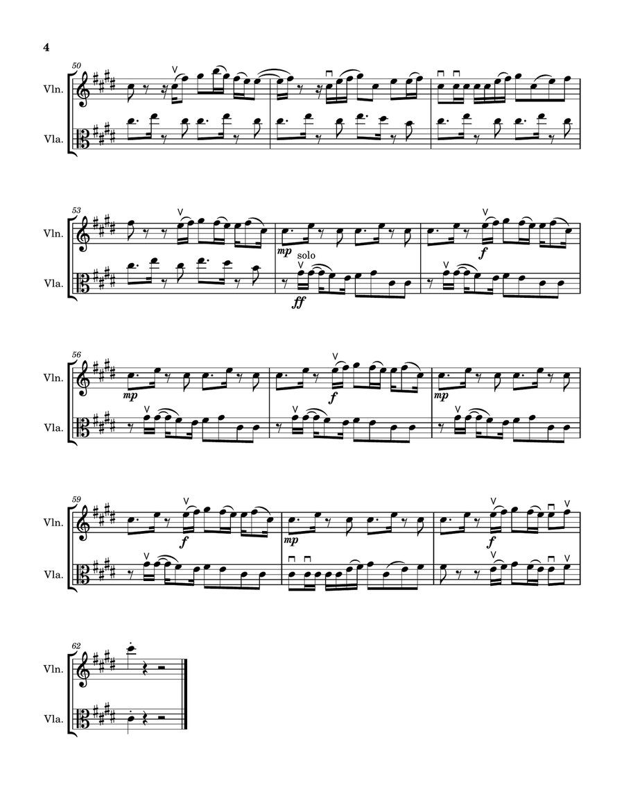 Shape Of You String Duet scores gallery preview page 4