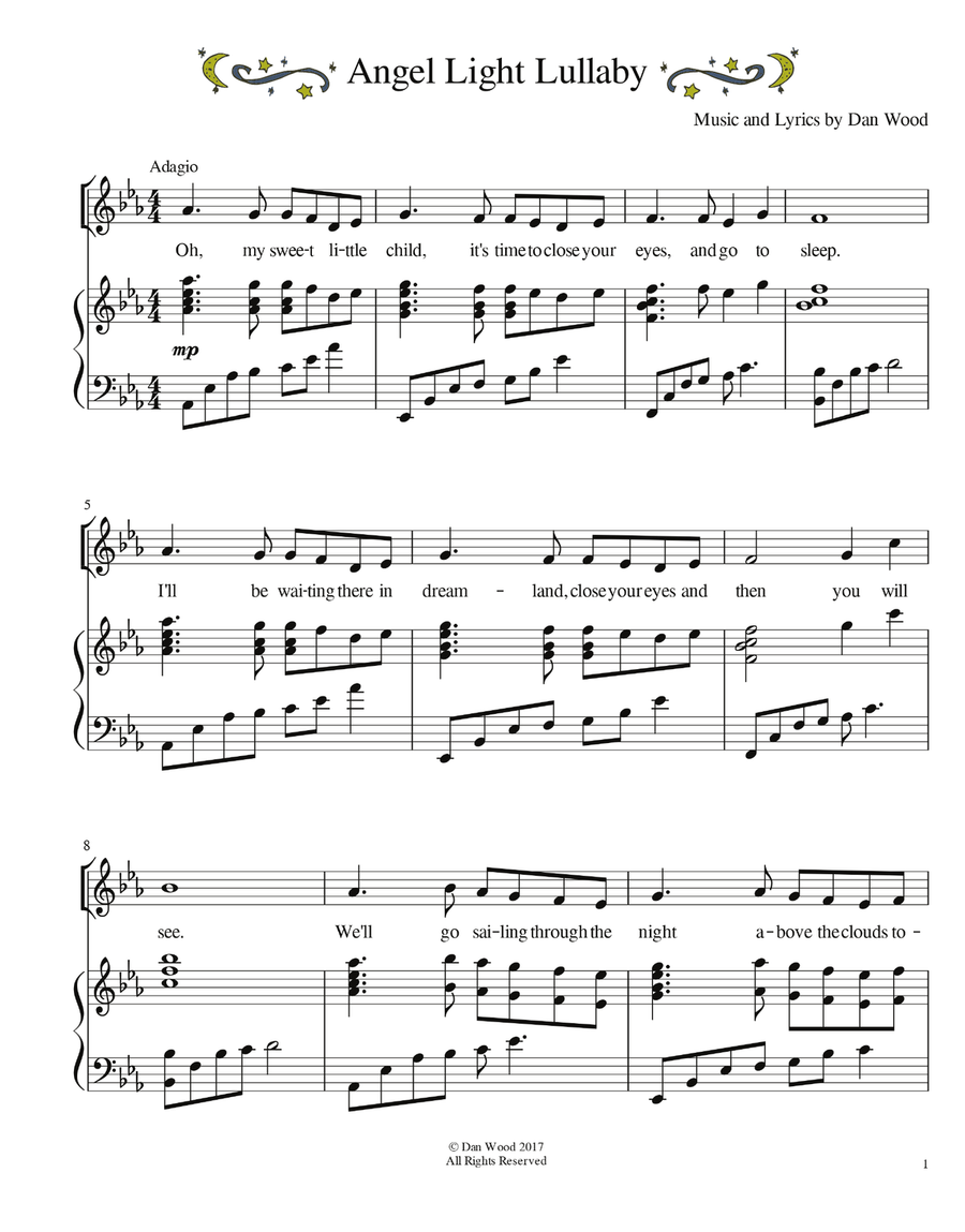 Sleep Little Love of Mine Piano, Vocal scores gallery preview page 4
