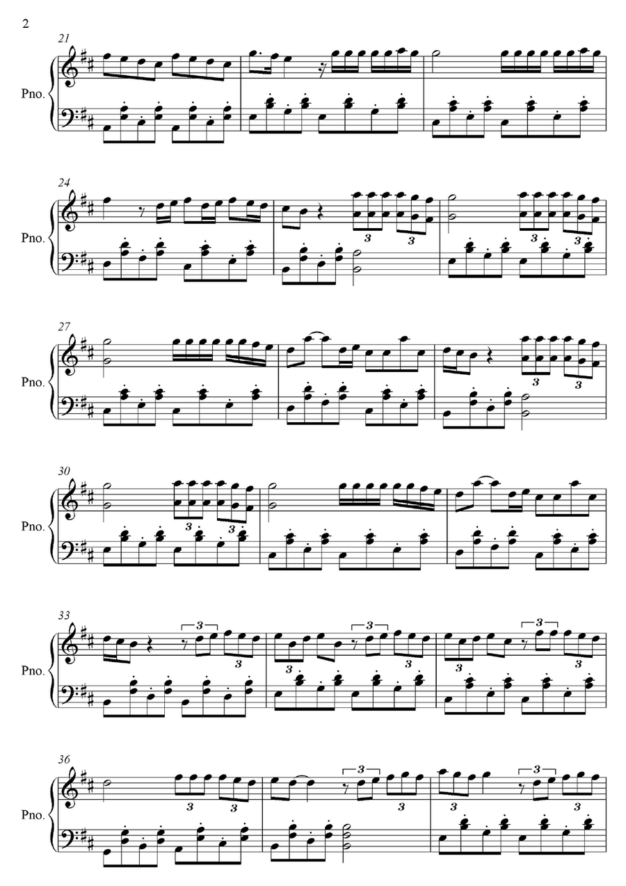 El Amor De Mi Vida Piano Solo scores gallery preview page 2