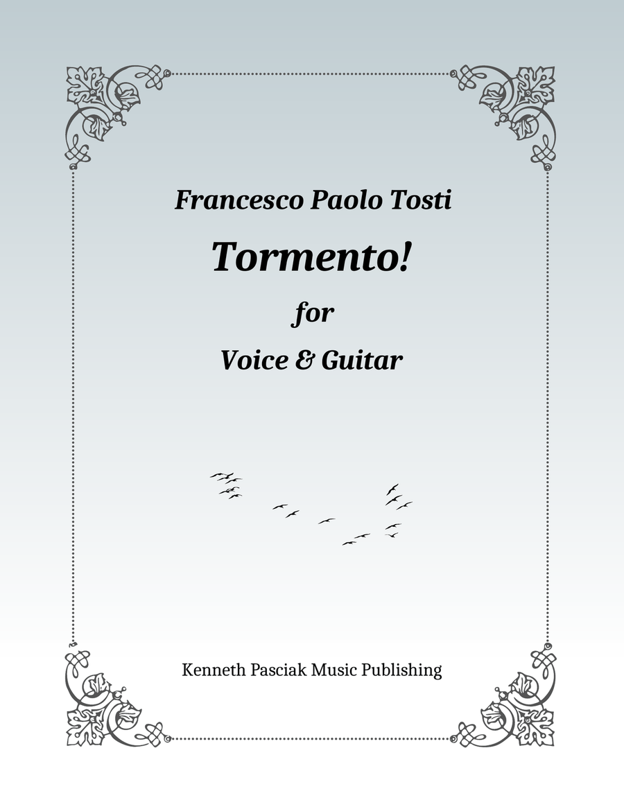 Tormento! (for Voice & Guitar) Chamber Music scores gallery preview page 1