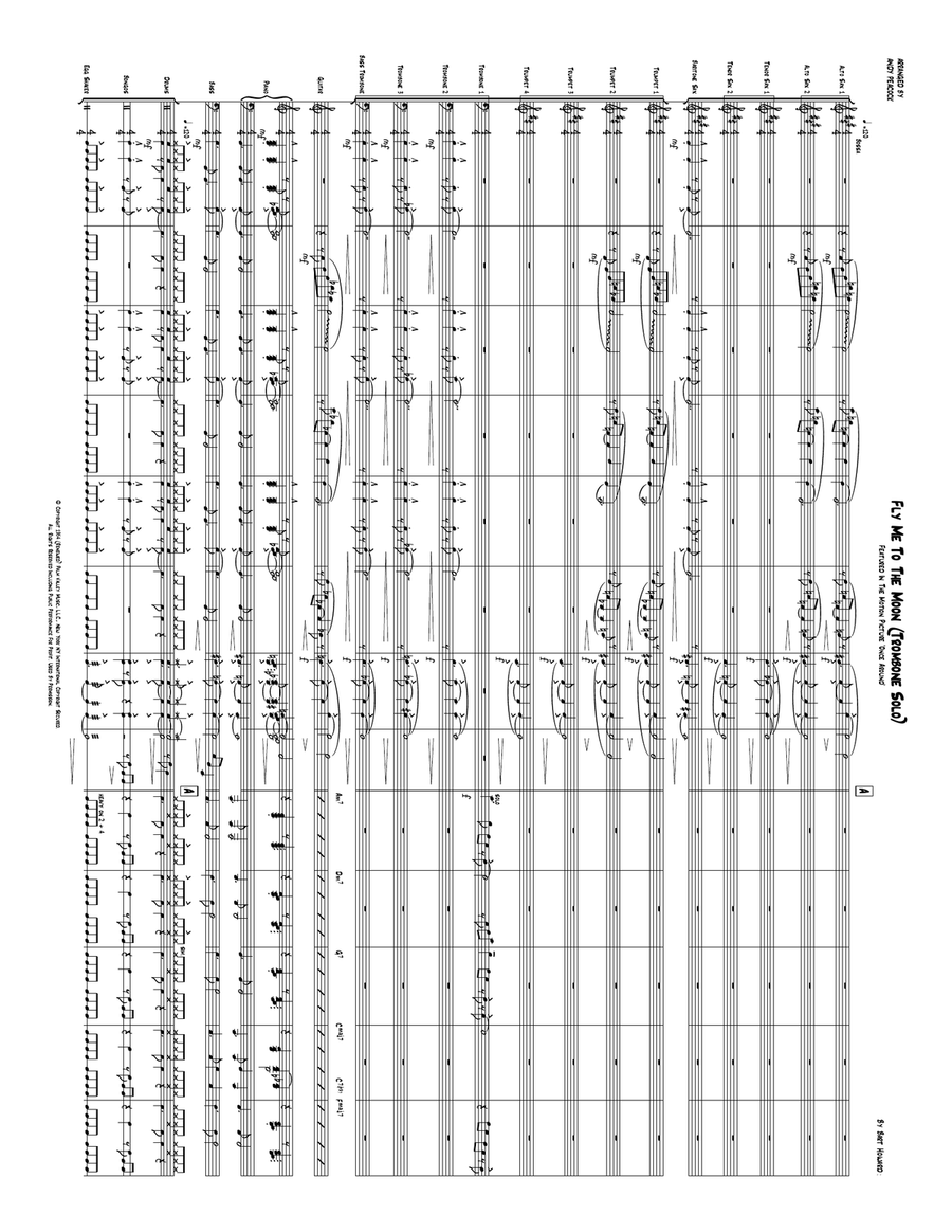 Fly Me To The Moon (In Other Words) Jazz Ensemble scores gallery preview page 1