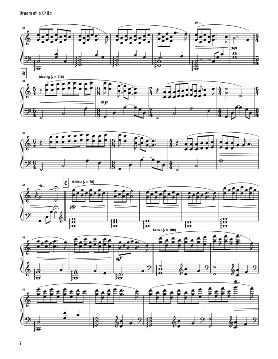 Dream of a Child Dream of a Child Chamber Music scores gallery preview page 2