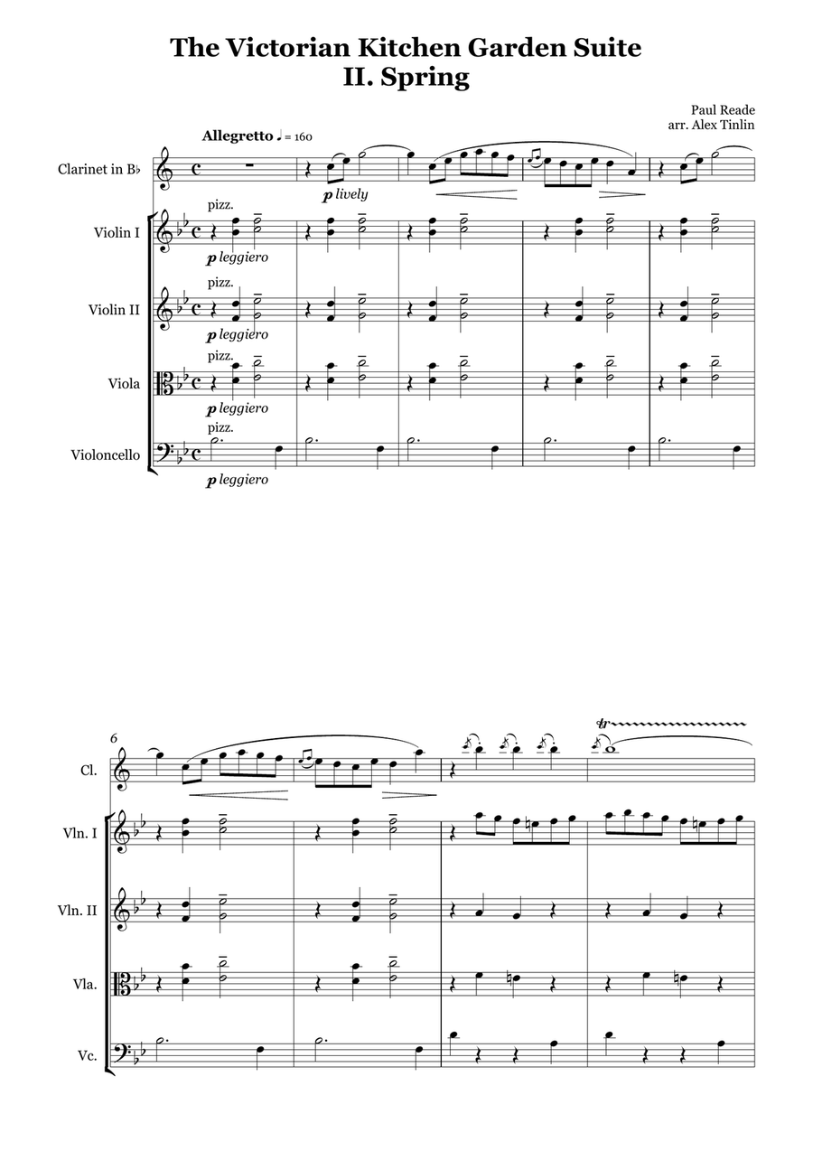 Spring, from the Victorian Country Garden Suite Small Ensemble scores gallery preview page 2