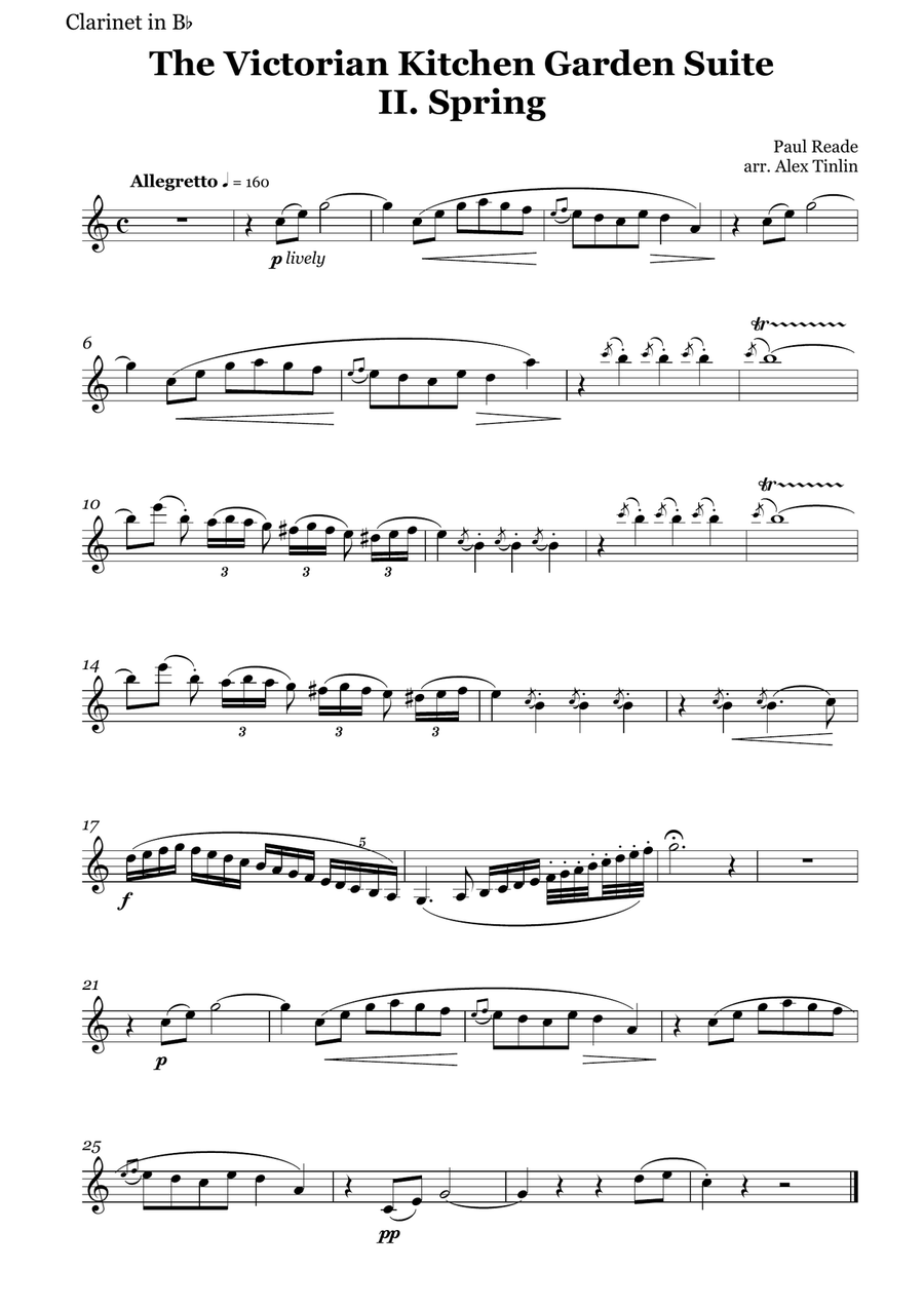 Spring, from the Victorian Country Garden Suite Small Ensemble scores gallery preview page 5