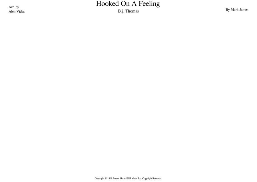 Hooked On A Feeling Hooked On A Feeling Cover Band scores gallery preview page 1