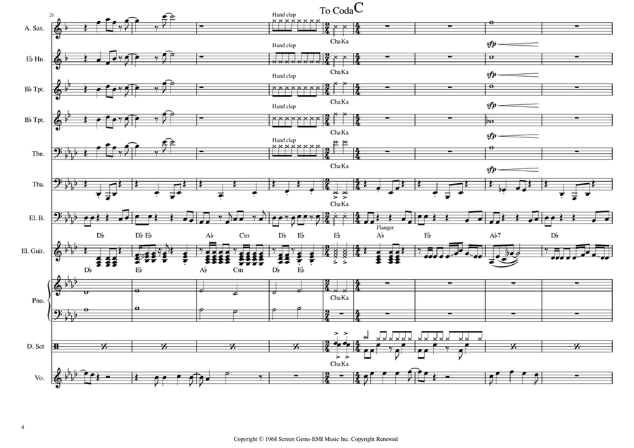 Hooked On A Feeling Hooked On A Feeling Cover Band scores gallery preview page 4