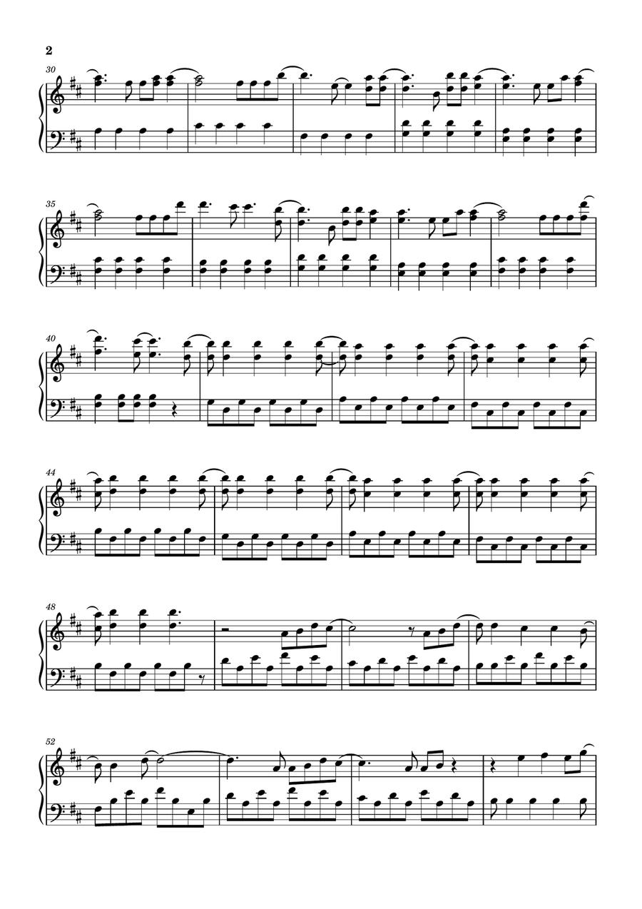 Titanium Easy Piano scores gallery preview page 2