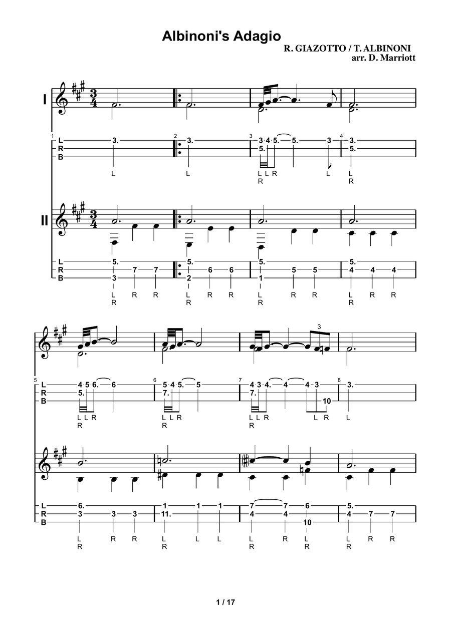 Adagio Per Archi E Organo In Sol Minore Organ scores gallery preview page 3