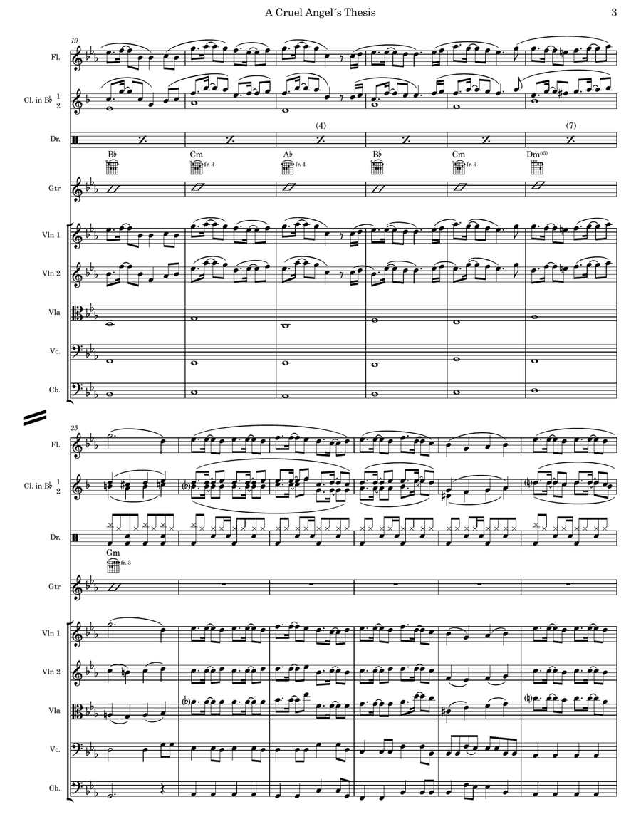 A Cruel Angel S Thesis 8 Bit Full Orchestra scores gallery preview page 3