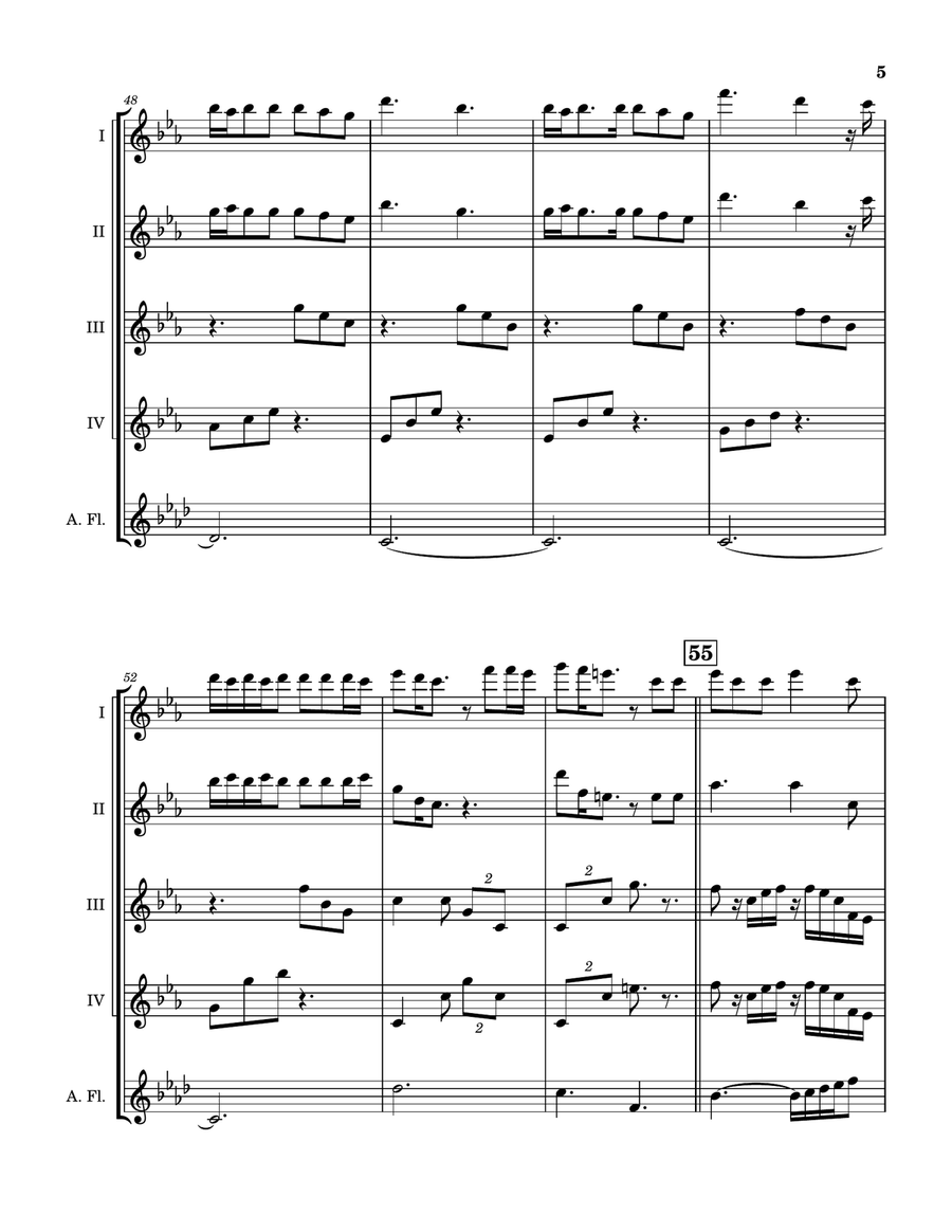 Die With A Smile Woodwind Quintet scores gallery preview page 6