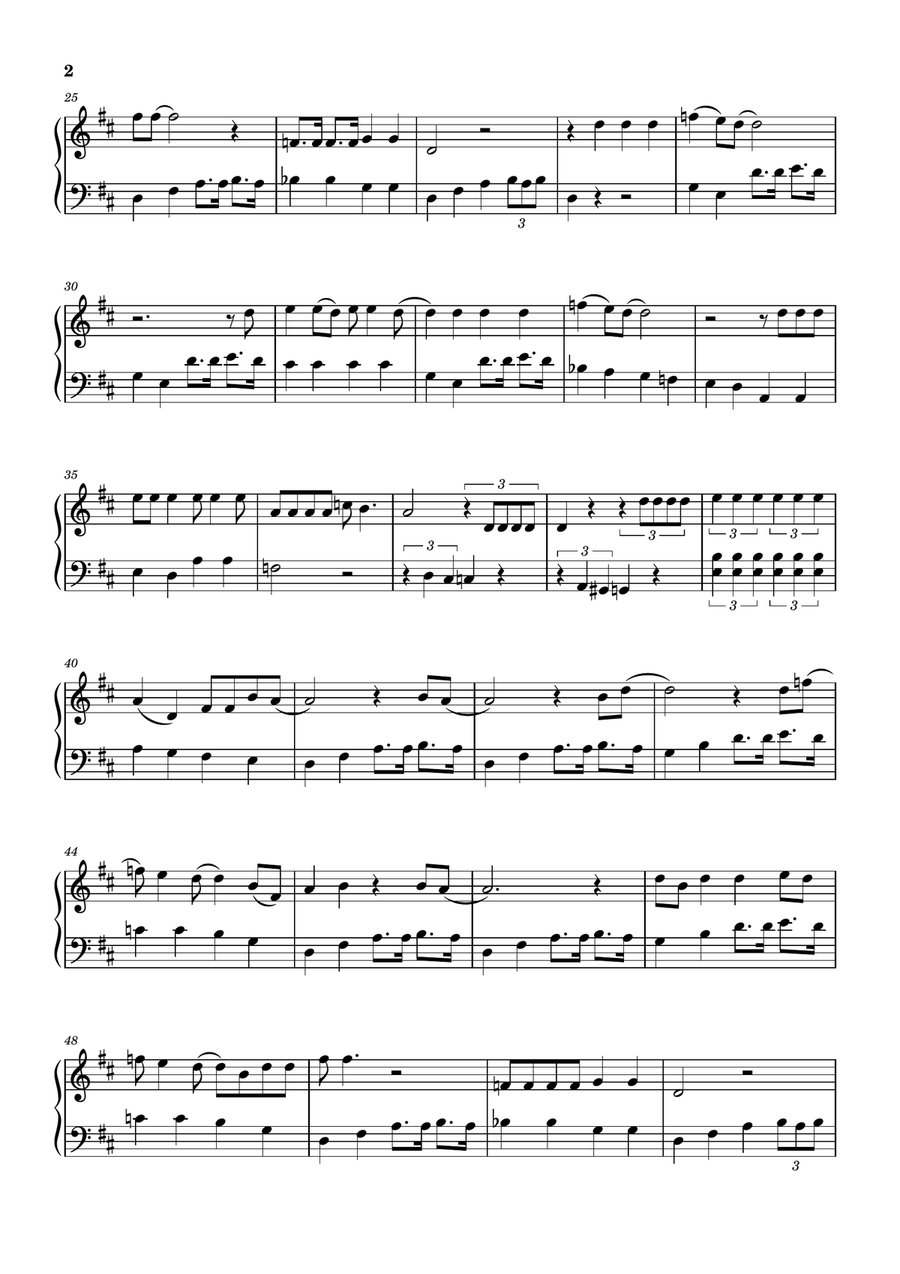 Crazy Little Thing Called Love Easy Piano scores gallery preview page 2