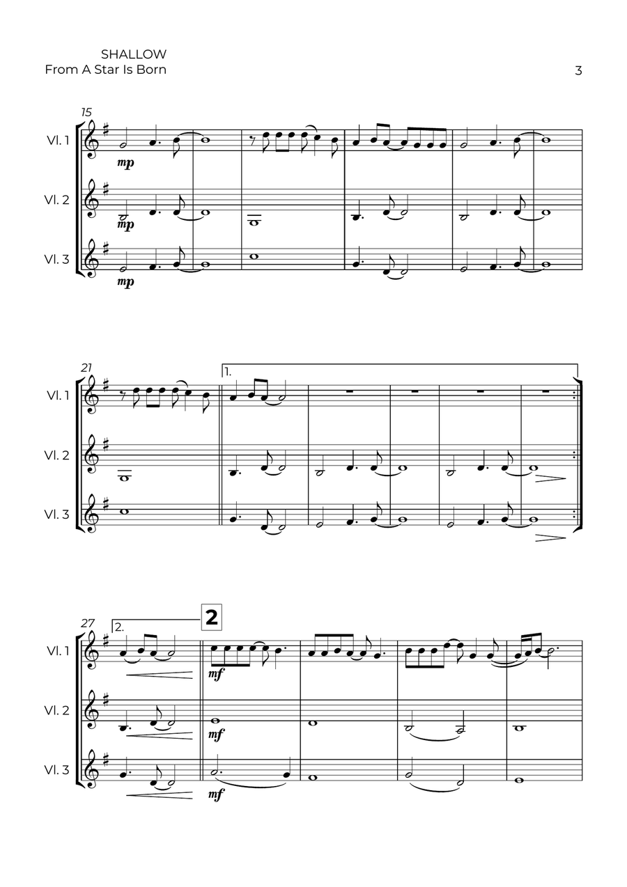 Shallow Shallow String Trio scores gallery preview page 3