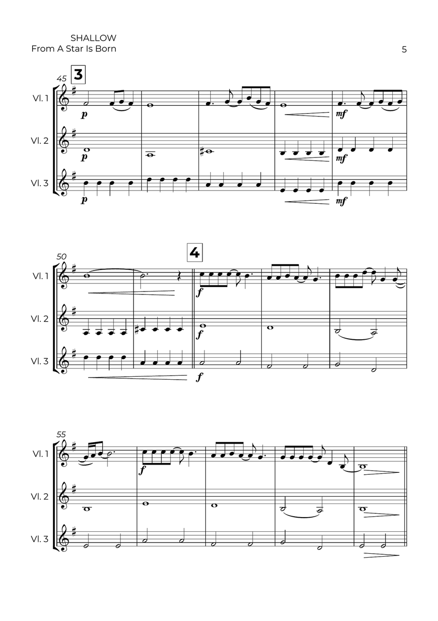 Shallow Shallow String Trio scores gallery preview page 5