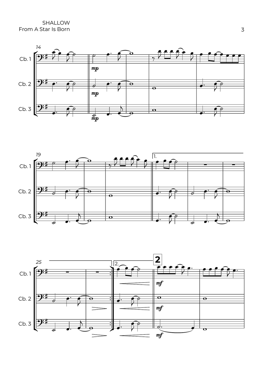 Shallow Shallow String Trio scores gallery preview page 3