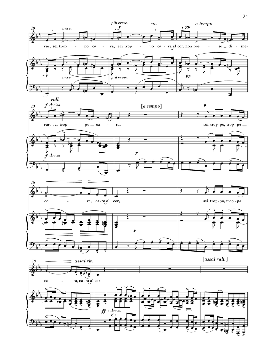 Non Posso Disperar (Low Voice) Low Voice scores gallery preview page 2