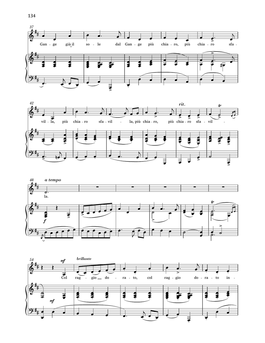 Gia Il Sole Dal Gange (Low Voice) by Alessandro Scarlatti Low Voice - Digital Sheet Music page 3
