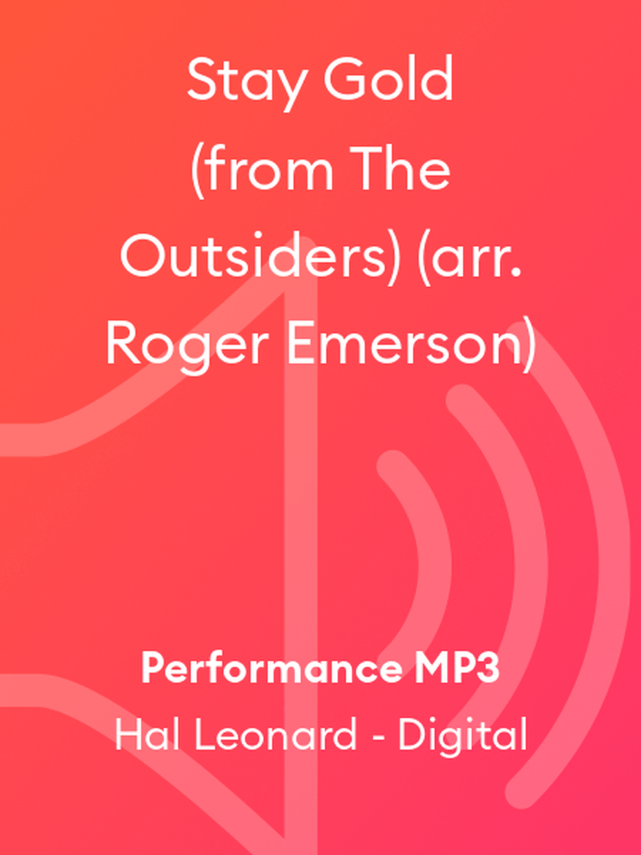 Stay Gold (from The Outsiders) (arr. Roger Emerson) Choir scores gallery preview page 1