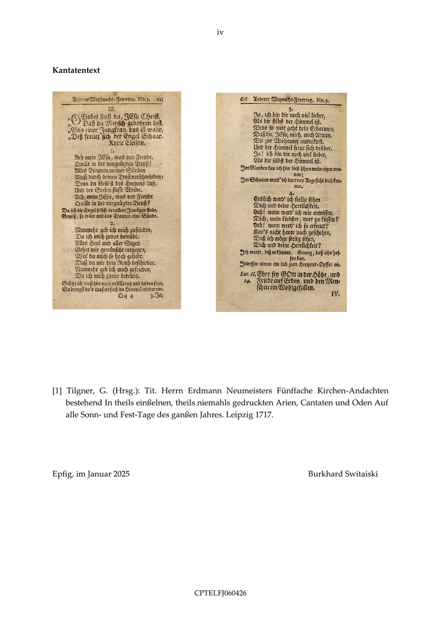 Gelobet seystu Jesu Christ TVWV 1:612 4-Part scores gallery preview page 6