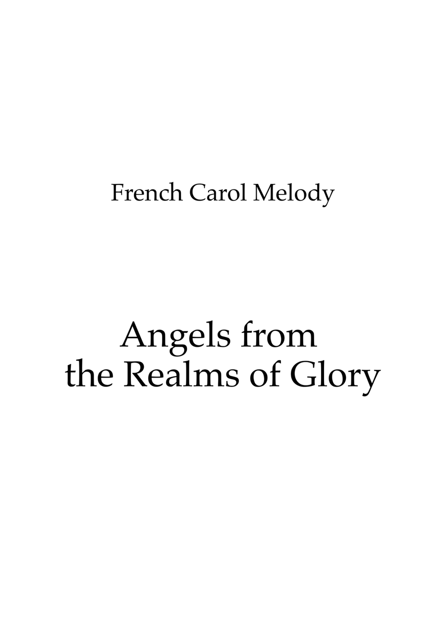 Angels from the Realms of Glory Brass Quintet scores gallery preview page 1