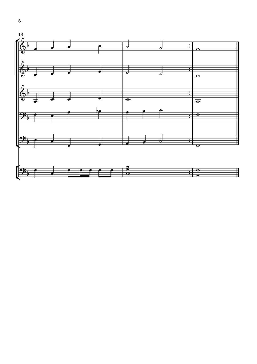 Angels from the Realms of Glory Brass Quintet scores gallery preview page 6