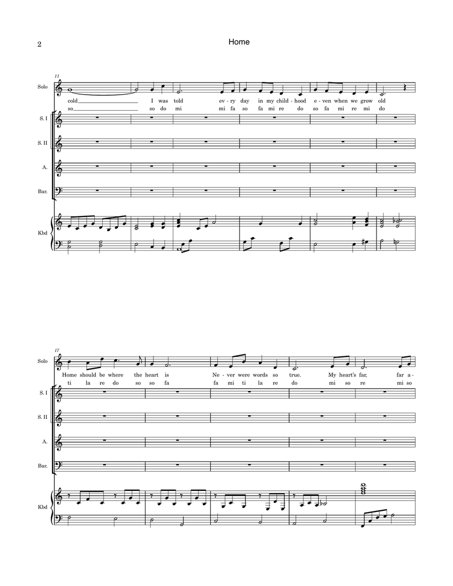 Home Home Choir scores gallery preview page 2