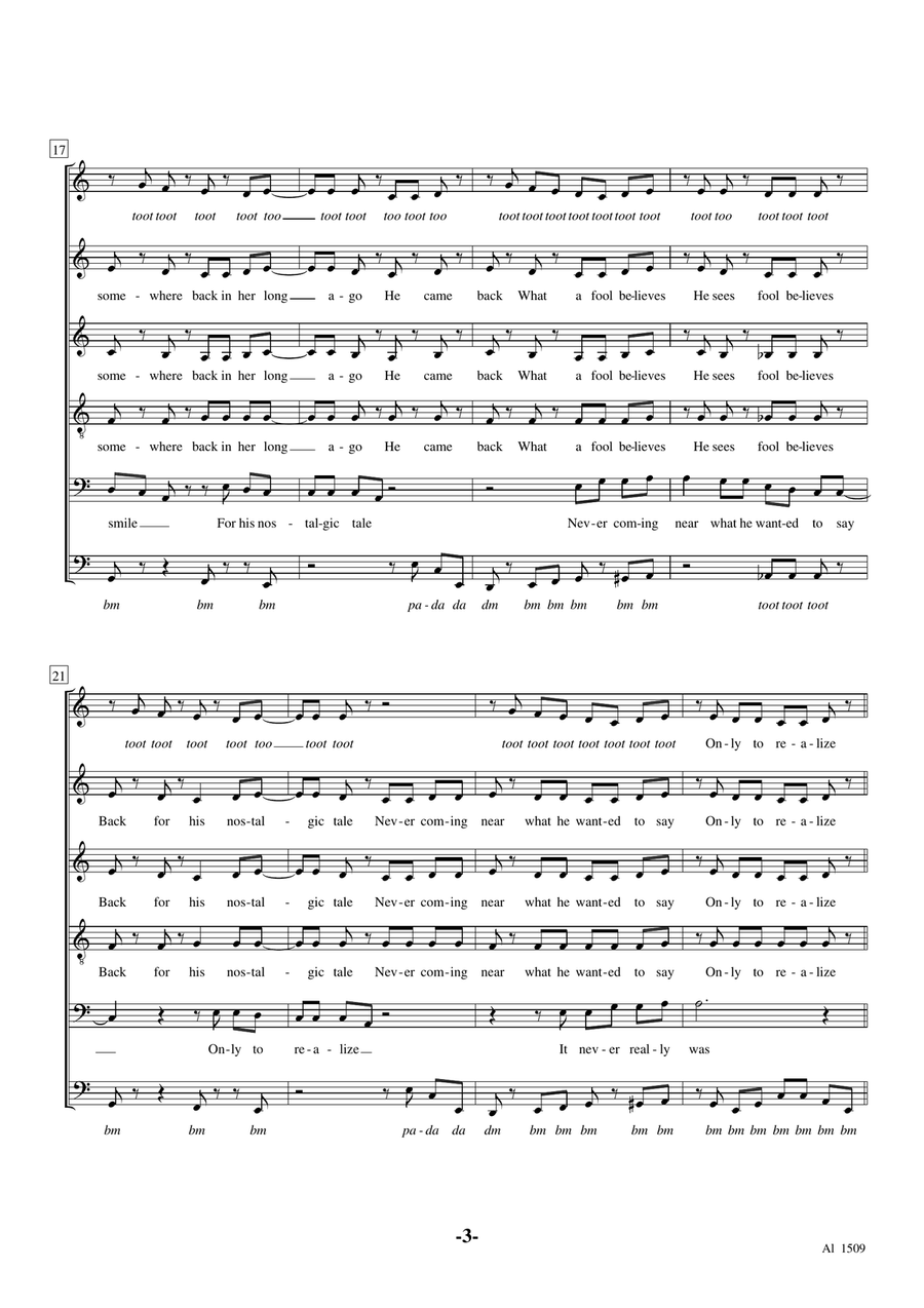 What A Fool Believes What A Fool Believes A Cappella scores gallery preview page 3