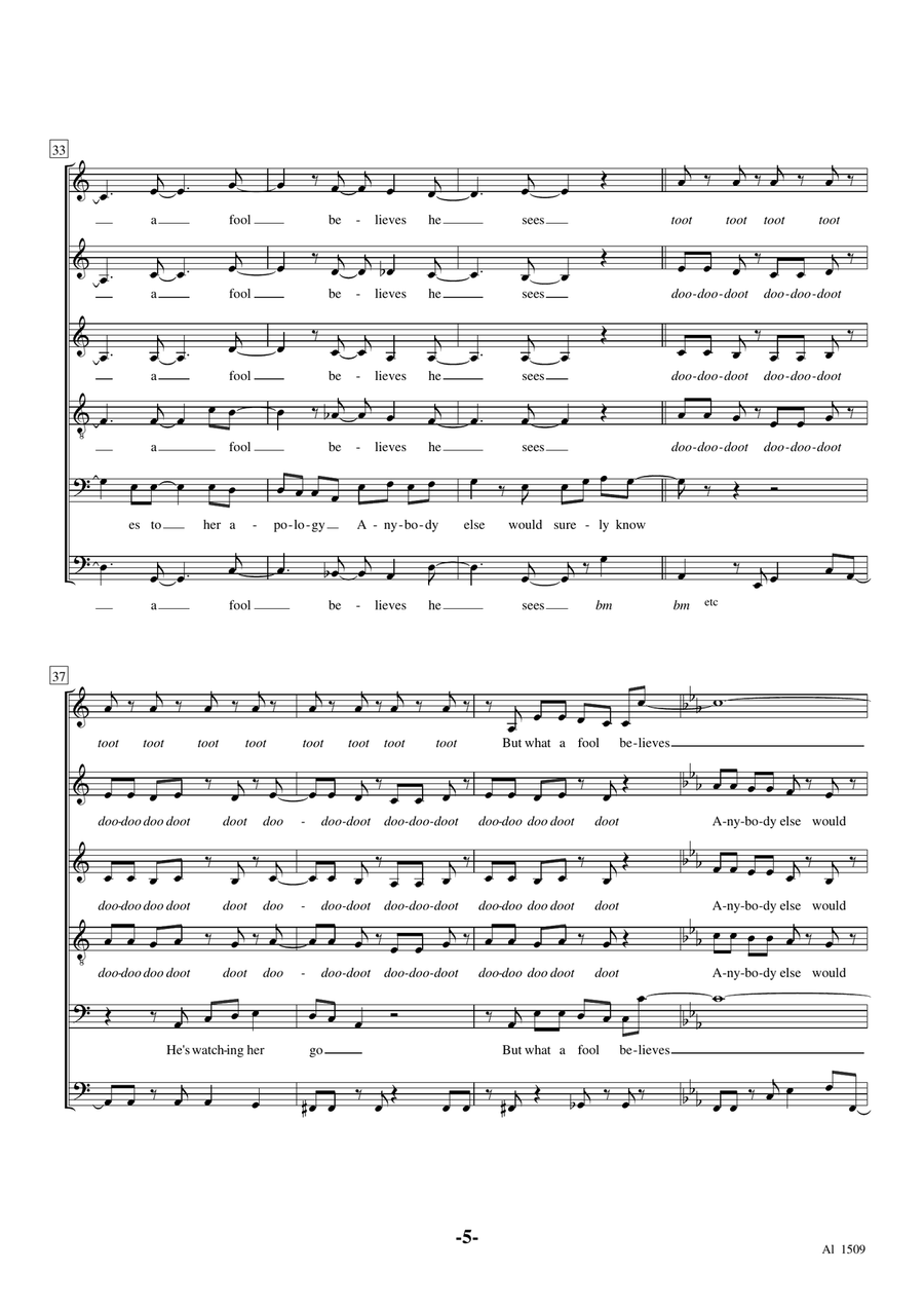 What A Fool Believes What A Fool Believes A Cappella scores gallery preview page 5