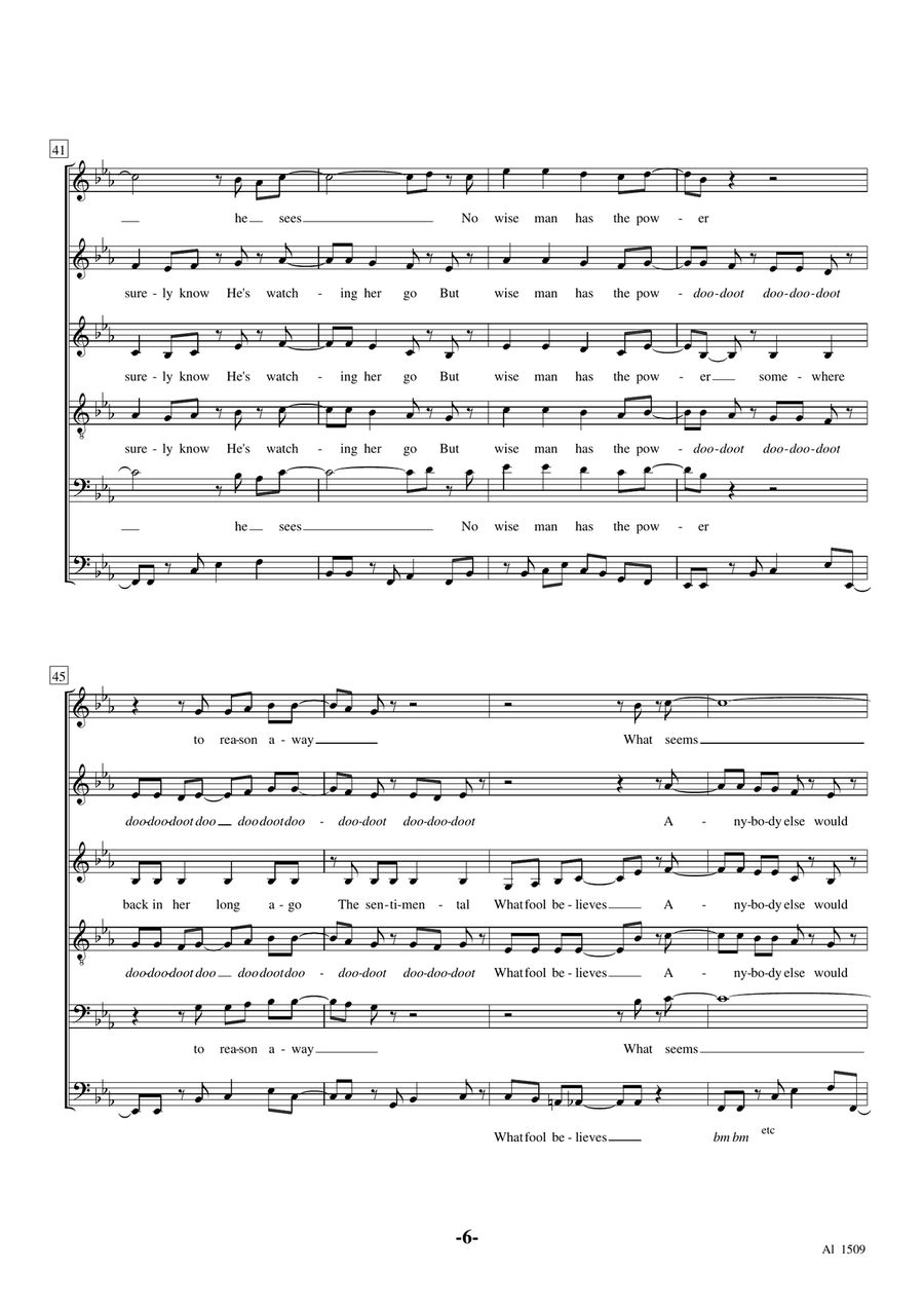 What A Fool Believes What A Fool Believes A Cappella scores gallery preview page 6