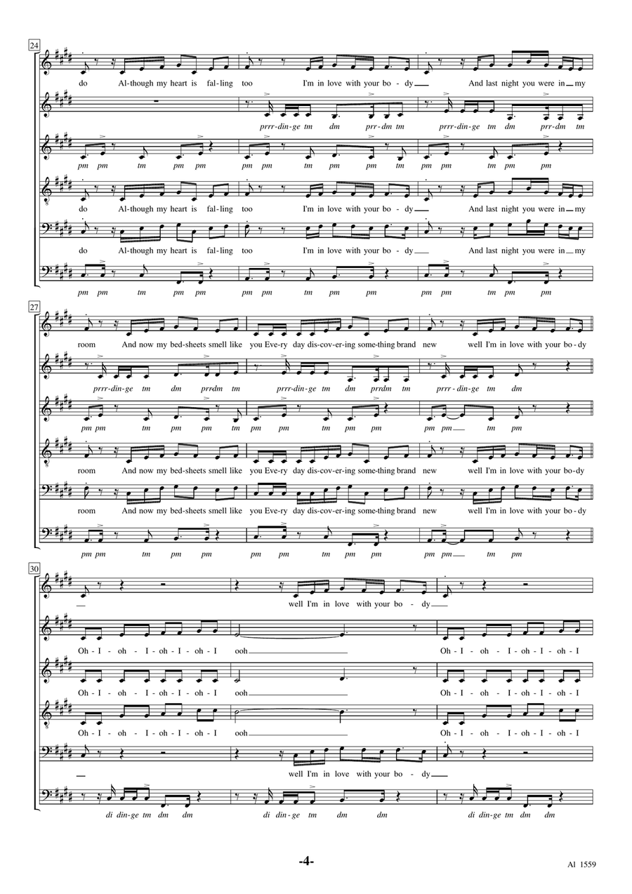 Shape Of You Shape Of You Choir scores gallery preview page 4
