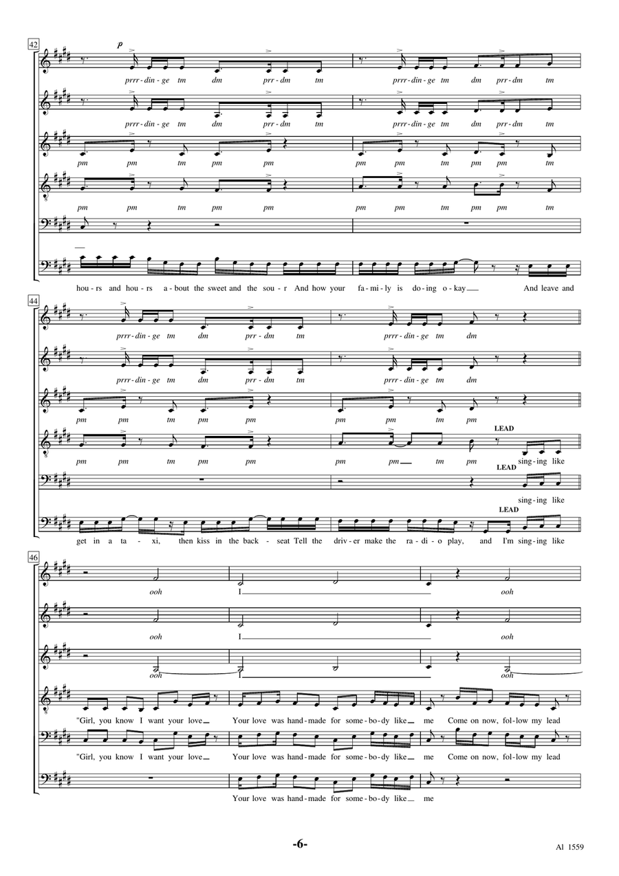 Shape Of You Shape Of You Choir scores gallery preview page 6