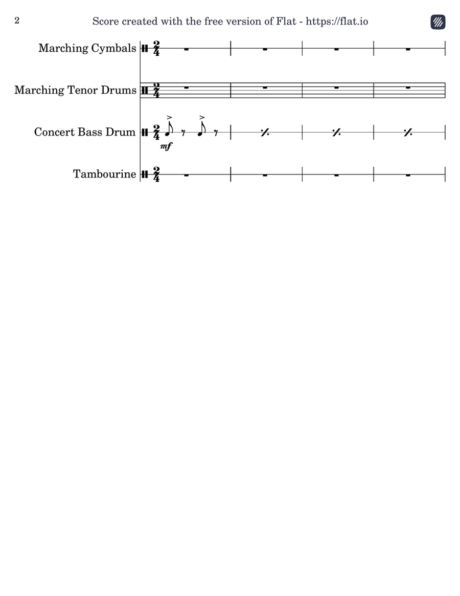 The Last Stand Part 3 (closer) Marching Band scores gallery preview page 2