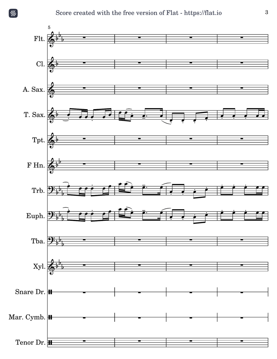 The Last Stand Part 3 (closer) Marching Band scores gallery preview page 3