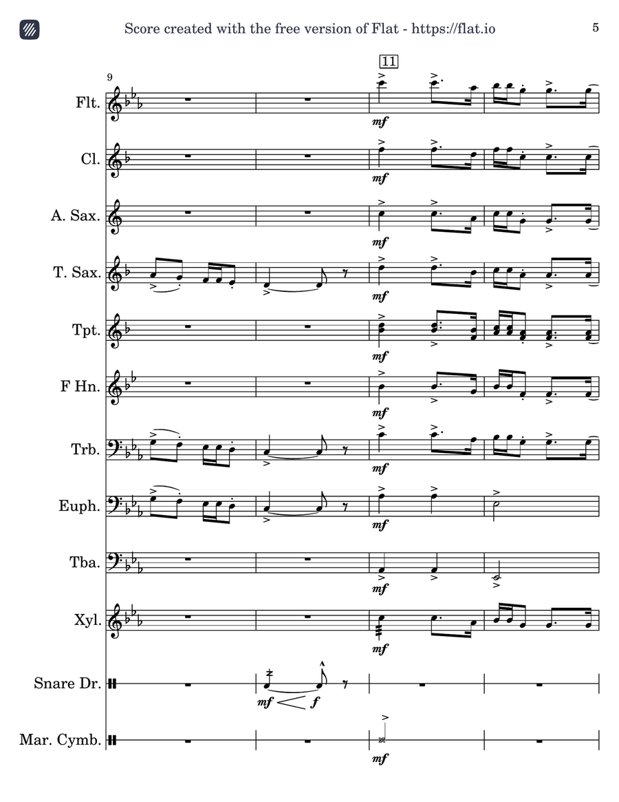 The Last Stand Part 3 (closer) Marching Band scores gallery preview page 5
