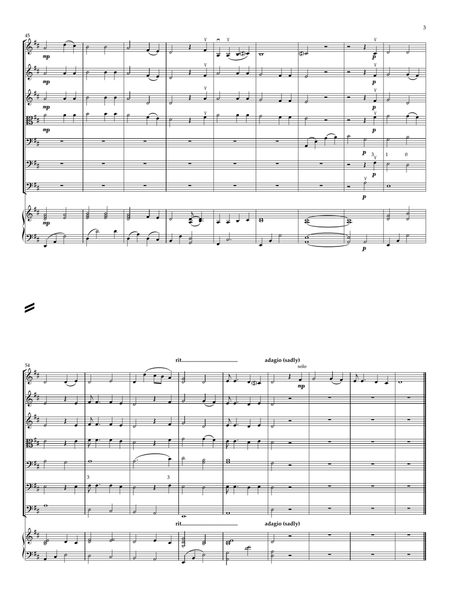 Blowin' In The Wind Blowin' In The Wind String Orchestra scores gallery preview page 3
