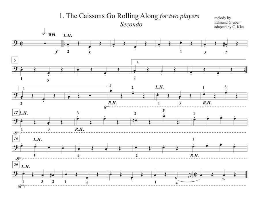 Twenty Four Erstwhile Familiar Tunes, adapted for beginner pianists, 1, 2 or 3 at a time Piano Method scores gallery preview page 4