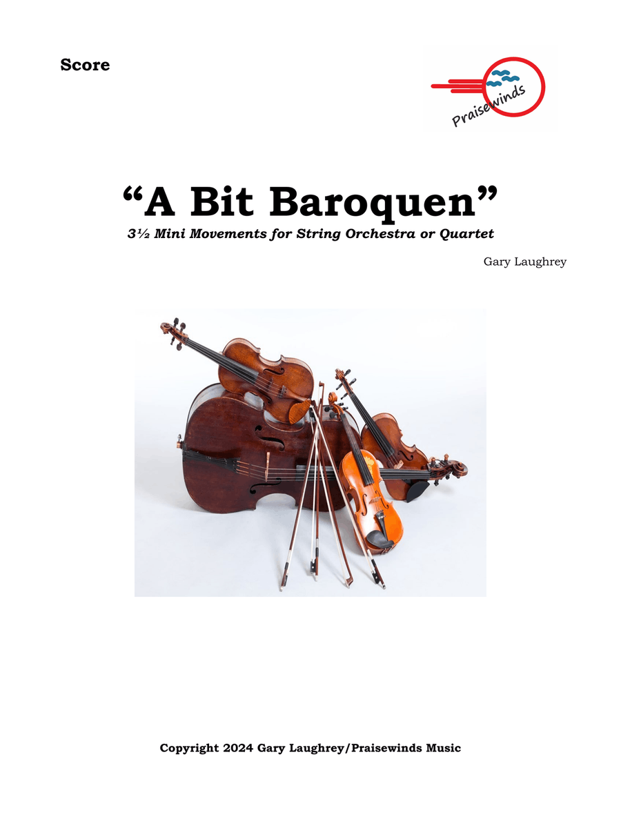 A Bit Baroquen (for String Orchestra) Chamber Music scores gallery preview page 1