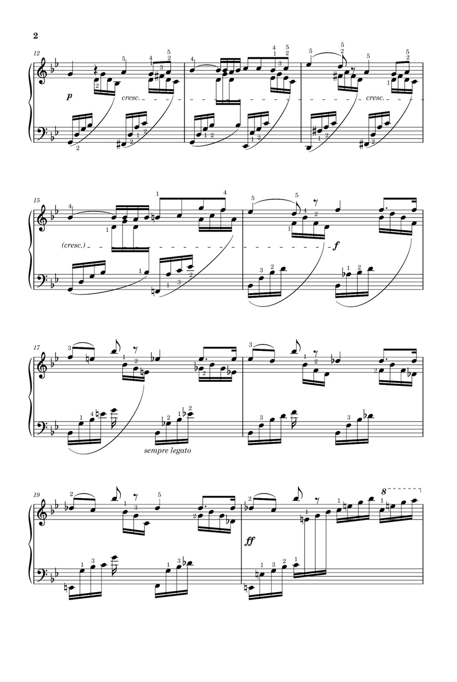 Lieder ohne Worte, Op.102 No.4 - Felix Mendelssohn Piano Solo scores gallery preview page 2