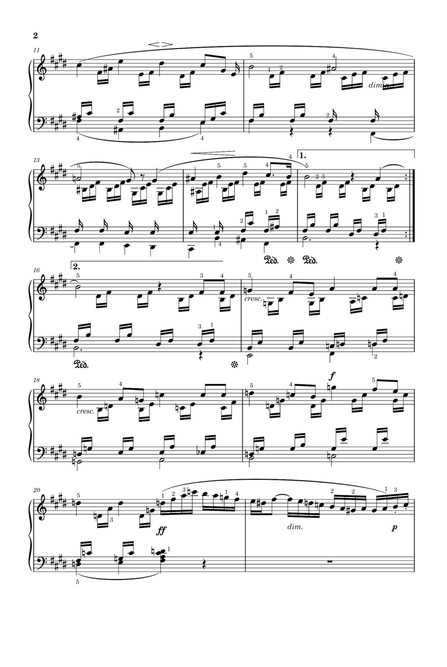 Lieder ohne Worte, Op.19b No.1 - Felix Mendelssohn Piano Solo scores gallery preview page 2