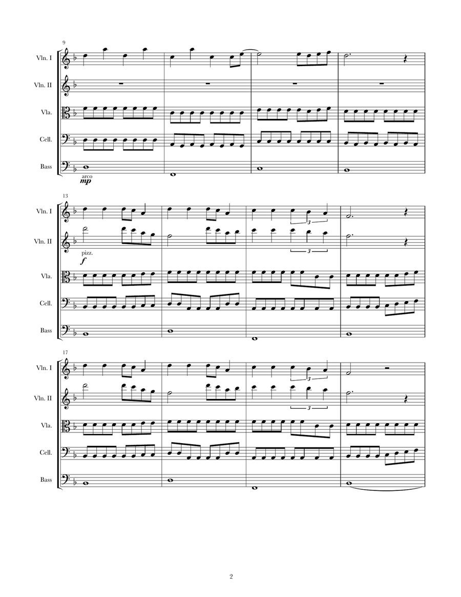 Wrecking Ball String Orchestra scores gallery preview page 2