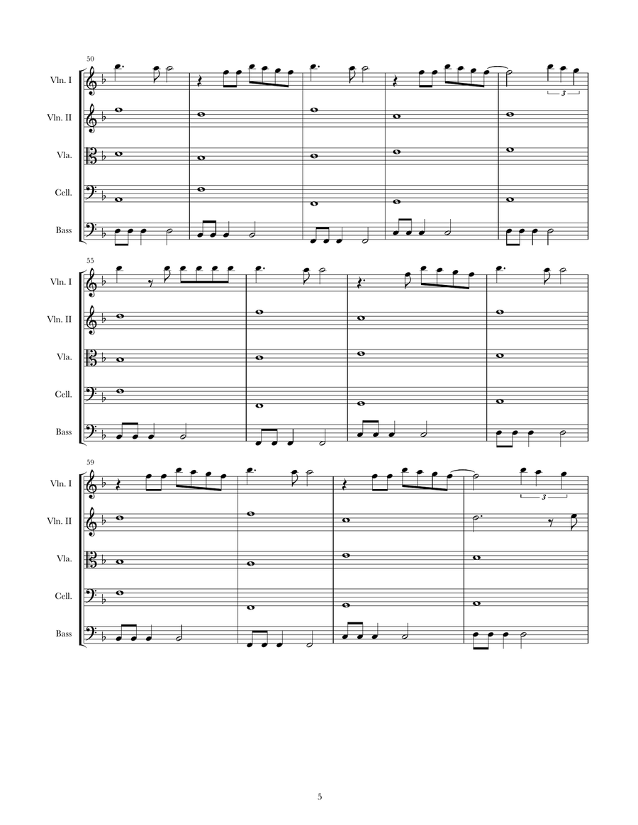 Wrecking Ball String Orchestra scores gallery preview page 5