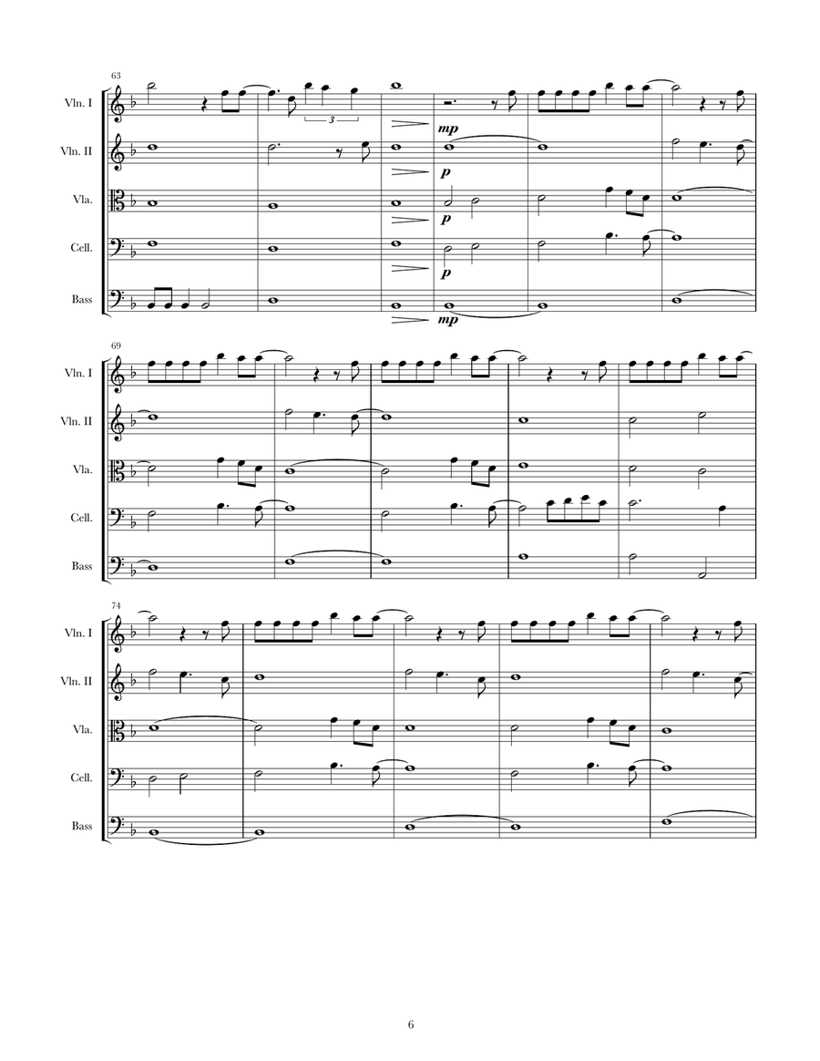 Wrecking Ball String Orchestra scores gallery preview page 6