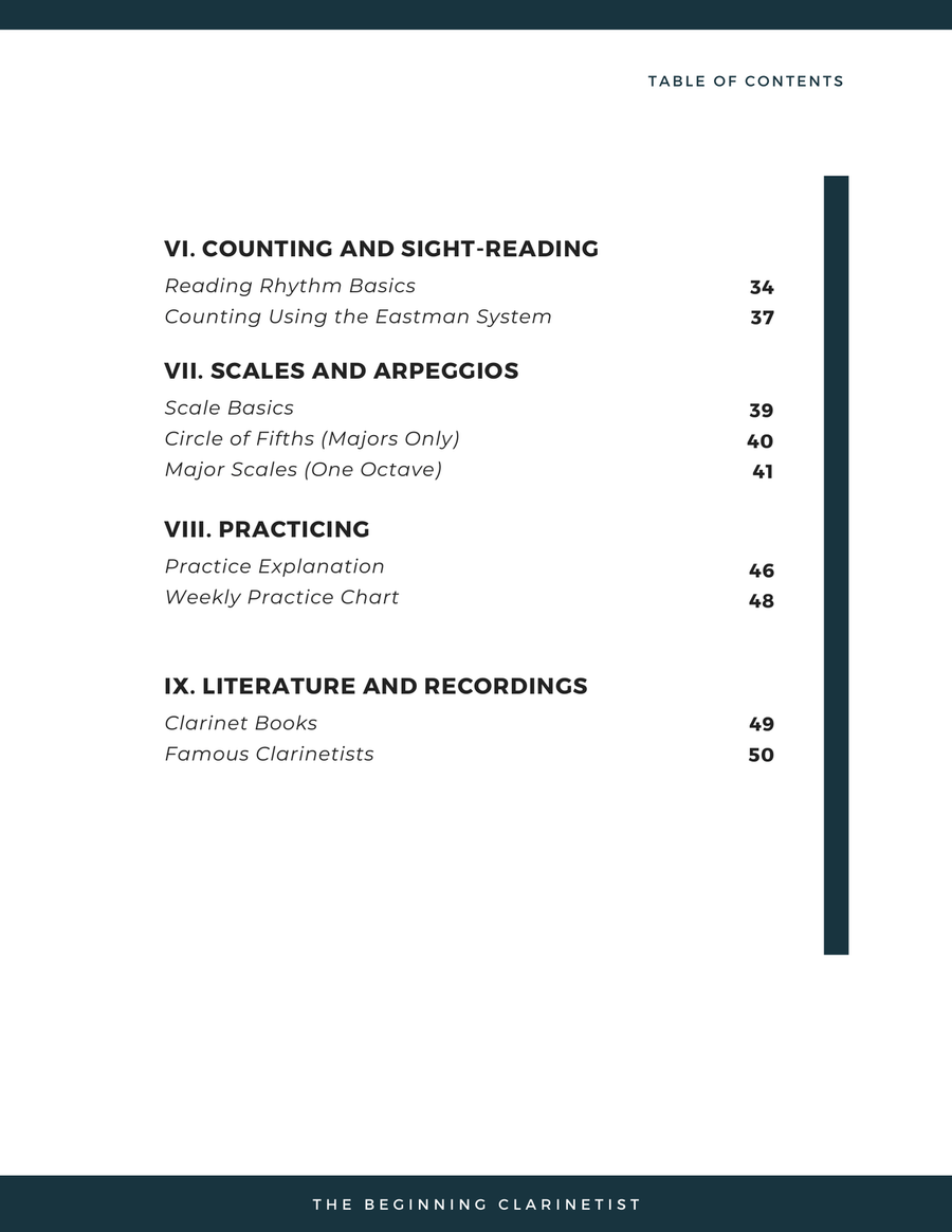 The Beginning Clarinetist B-Flat Clarinet - Digital Sheet Music page 5