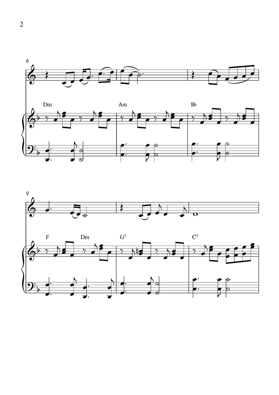Tears On My Face (Lacrima Sul Viso) Piano scores gallery preview page 2