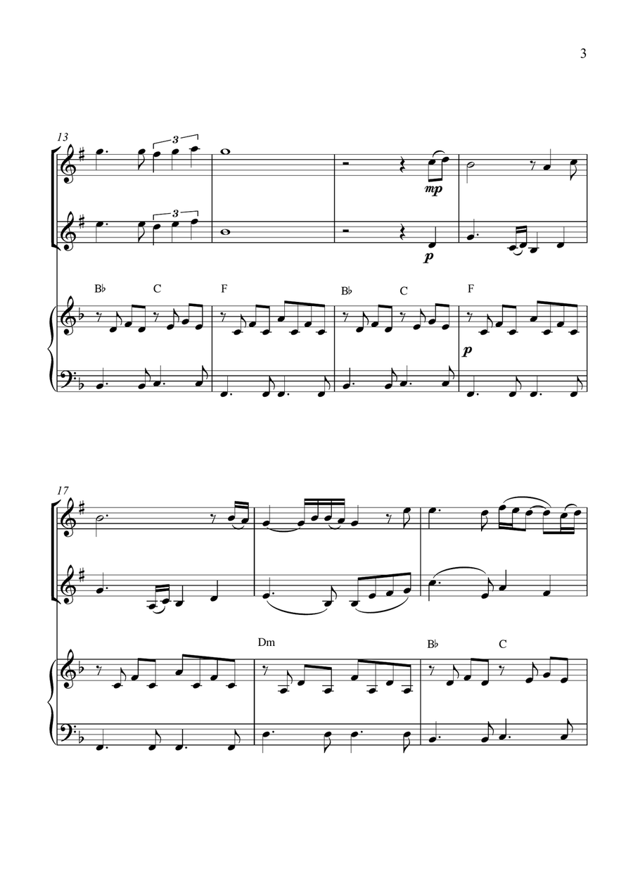 I Will Always Love You I Will Always Love You Woodwind Duet scores gallery preview page 3