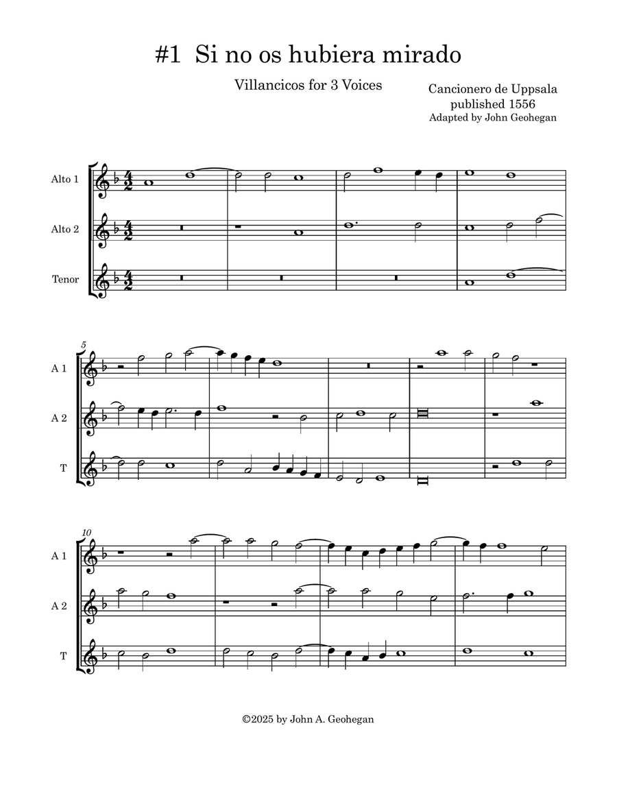Twelve Villancicos for Trios of S, A, & T Recorders Recorder scores gallery preview page 3