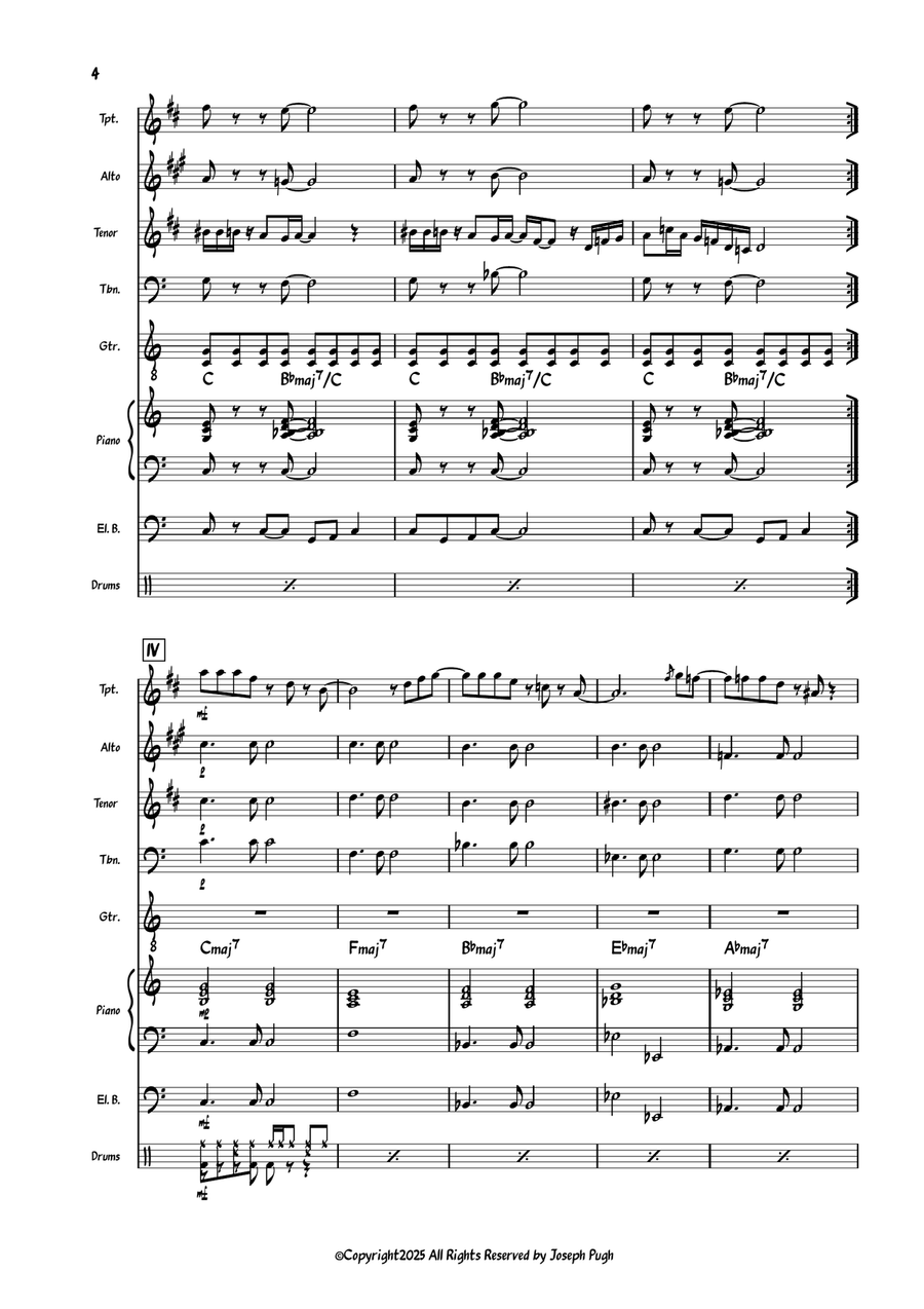Here To Stay Here To Stay Jazz Ensemble scores gallery preview page 4