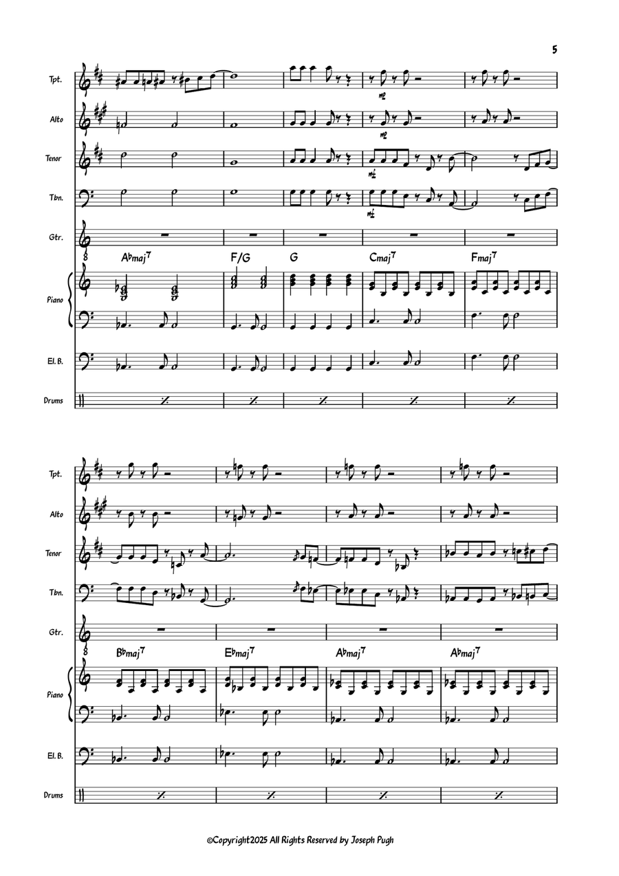 Here To Stay Here To Stay Jazz Ensemble scores gallery preview page 5